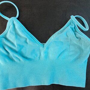 Alo Yoga Delight Bralette, Size S, Turquoise Color